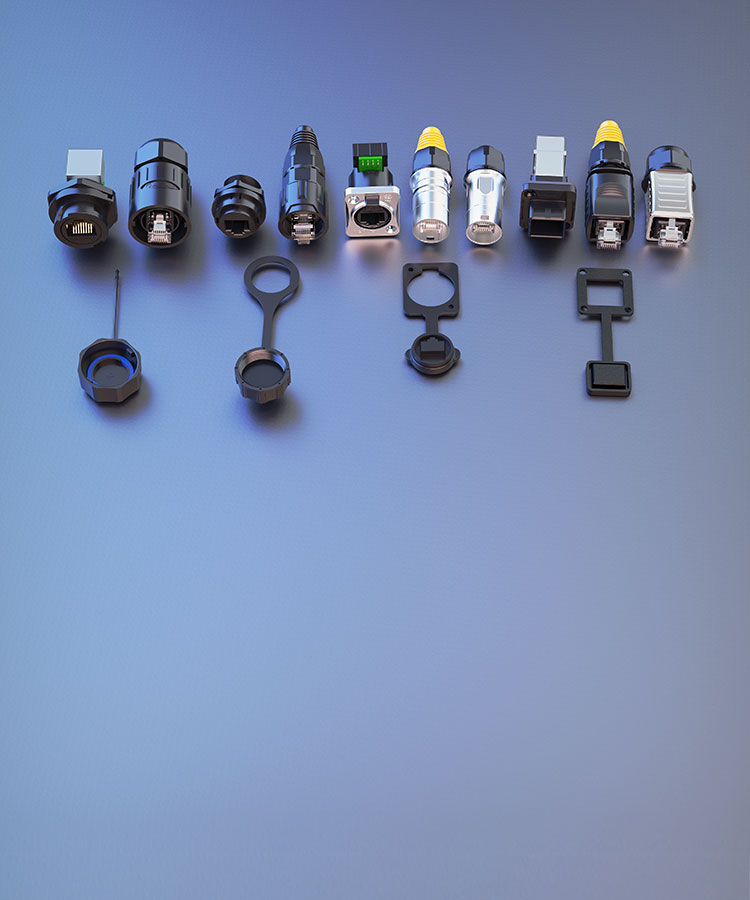 YT-RJ45 Circular Waterproof Aviation Plug Signal Connector