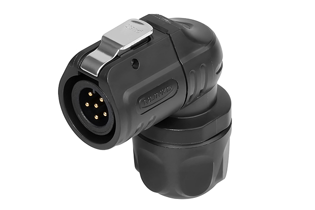 LP-12-6-Pin-90&deg;-LED Lighting-Water-Tight-Wire-Connector-Male-Plug