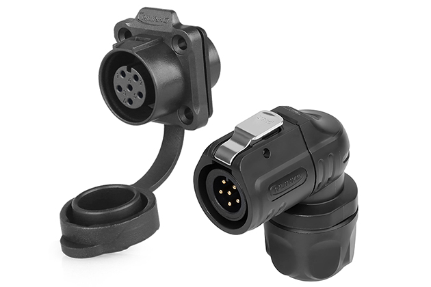 Four-Holes-Snap-on-Socket-6-Pin-Water-Tight-Wire-Connector