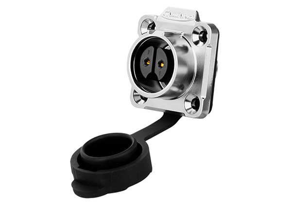 2芯四孔母插座金属