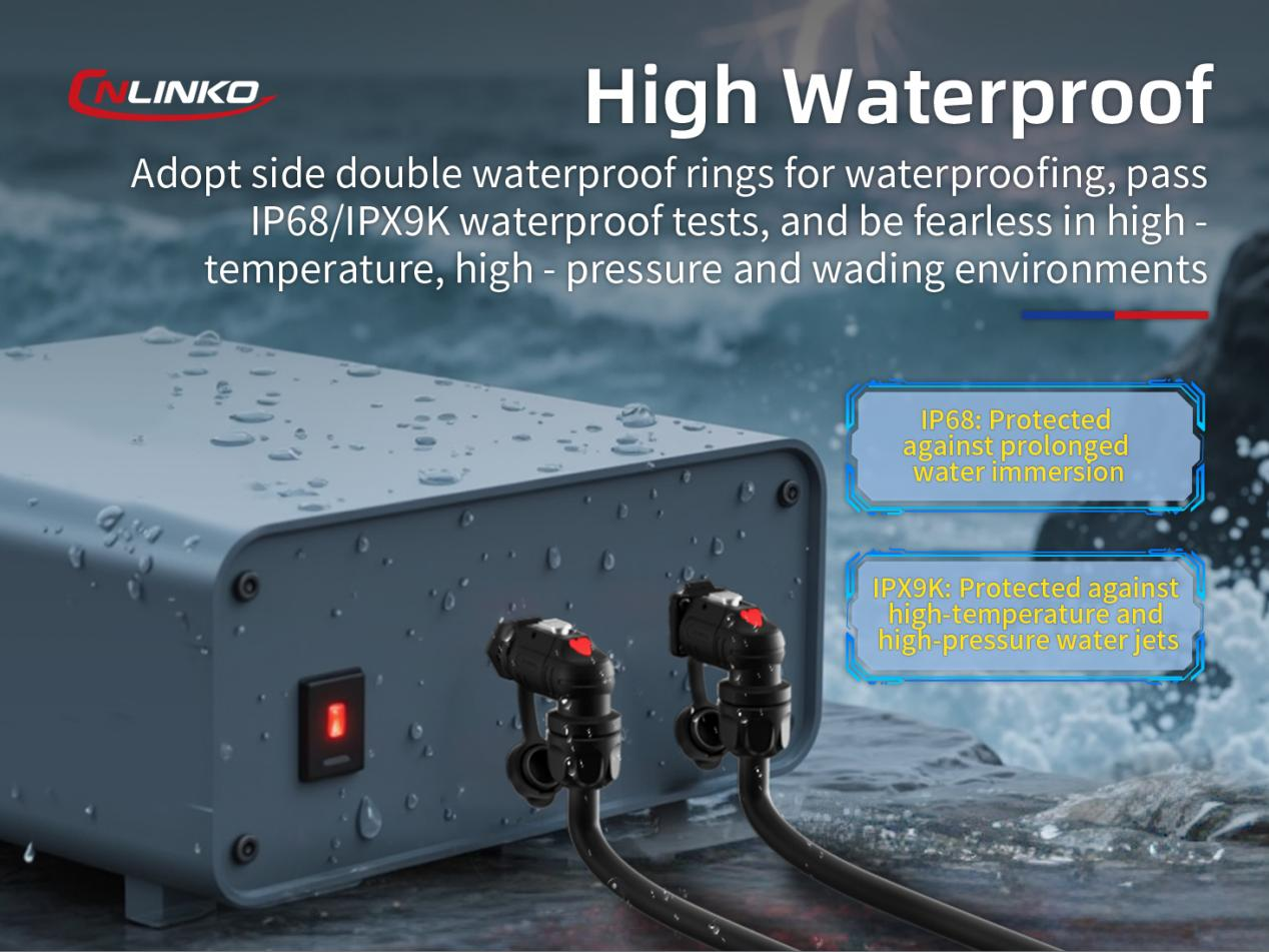 Full-Protection Waterproofing IP68 IPX9K