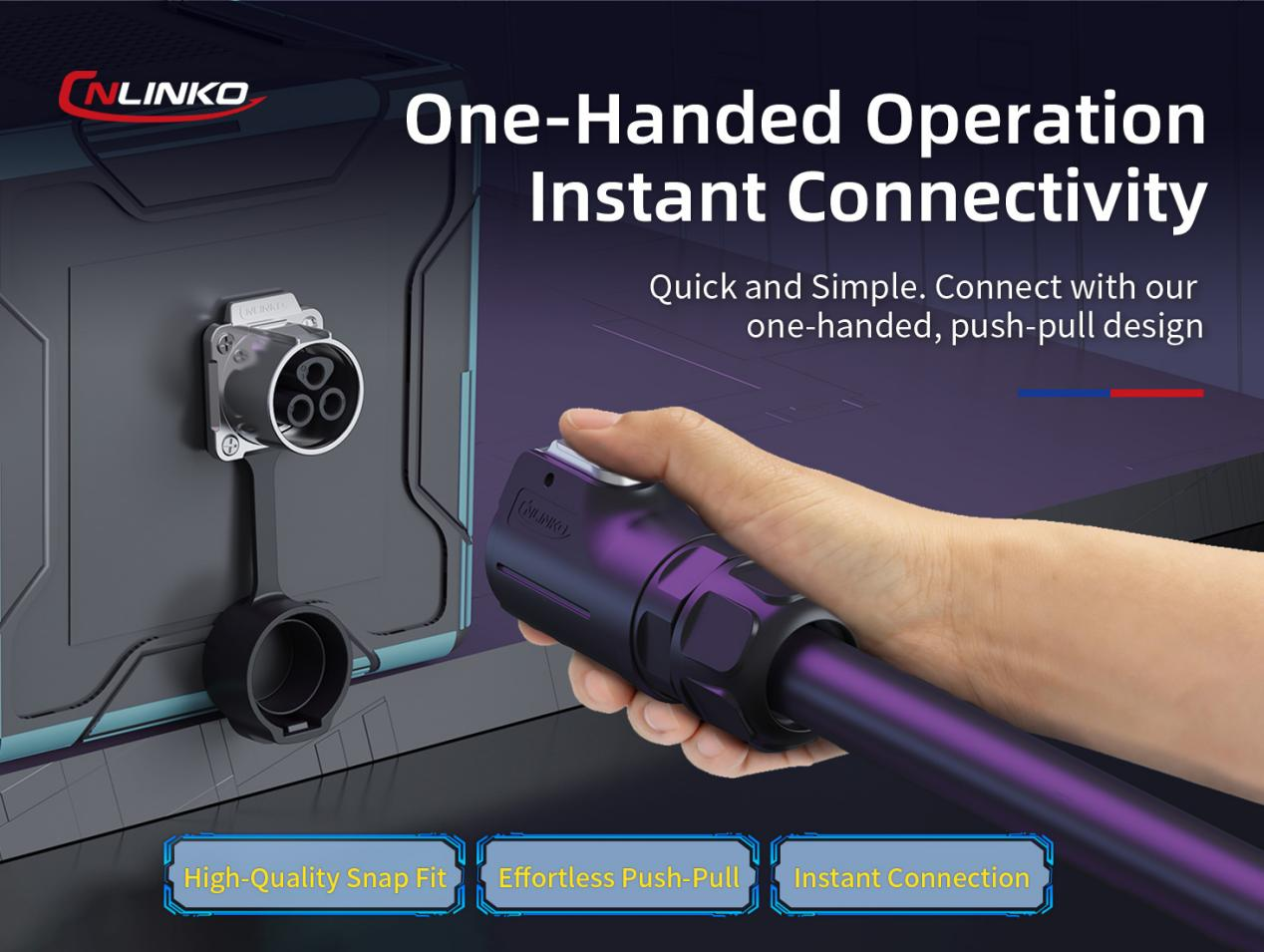 An Industrial Electrical Connection Solution for 1-Second Fast Connection and Installation