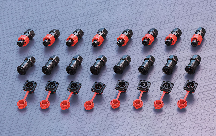 DK24 3 Pin Flange Gold Plating Connector