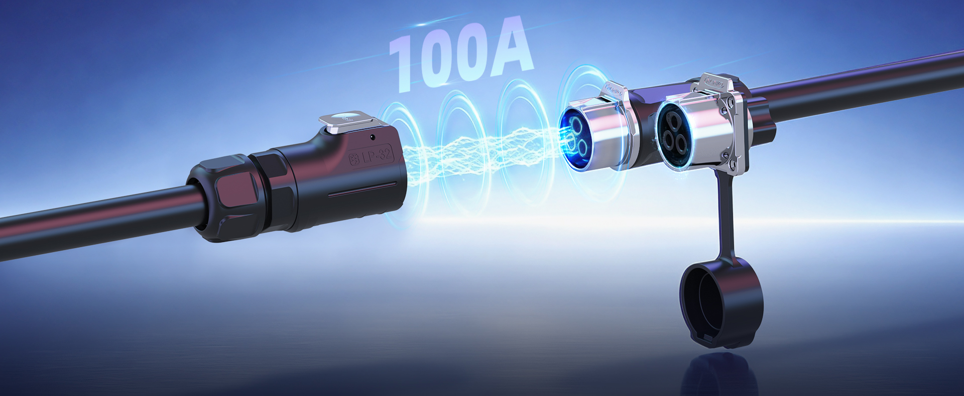 LP32 3 Pin Waterproof Connector